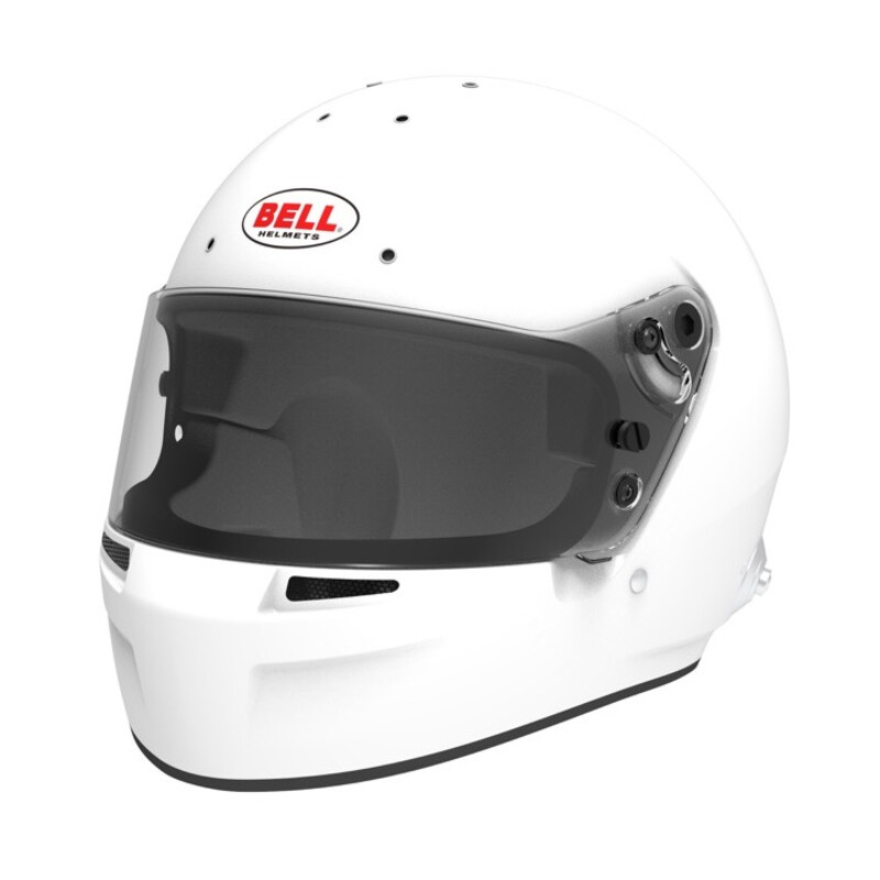Casque Bell Sports GT6 Blanc, Hans (FIA)